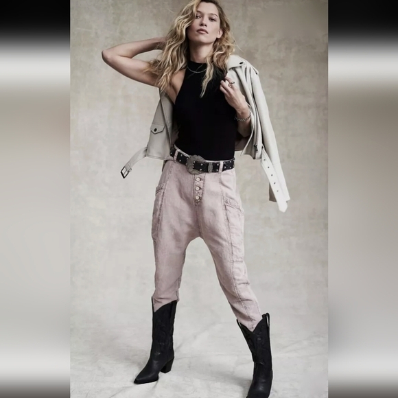 Free People Desert Daze Harem Utility Pants - Picture 2 of 6